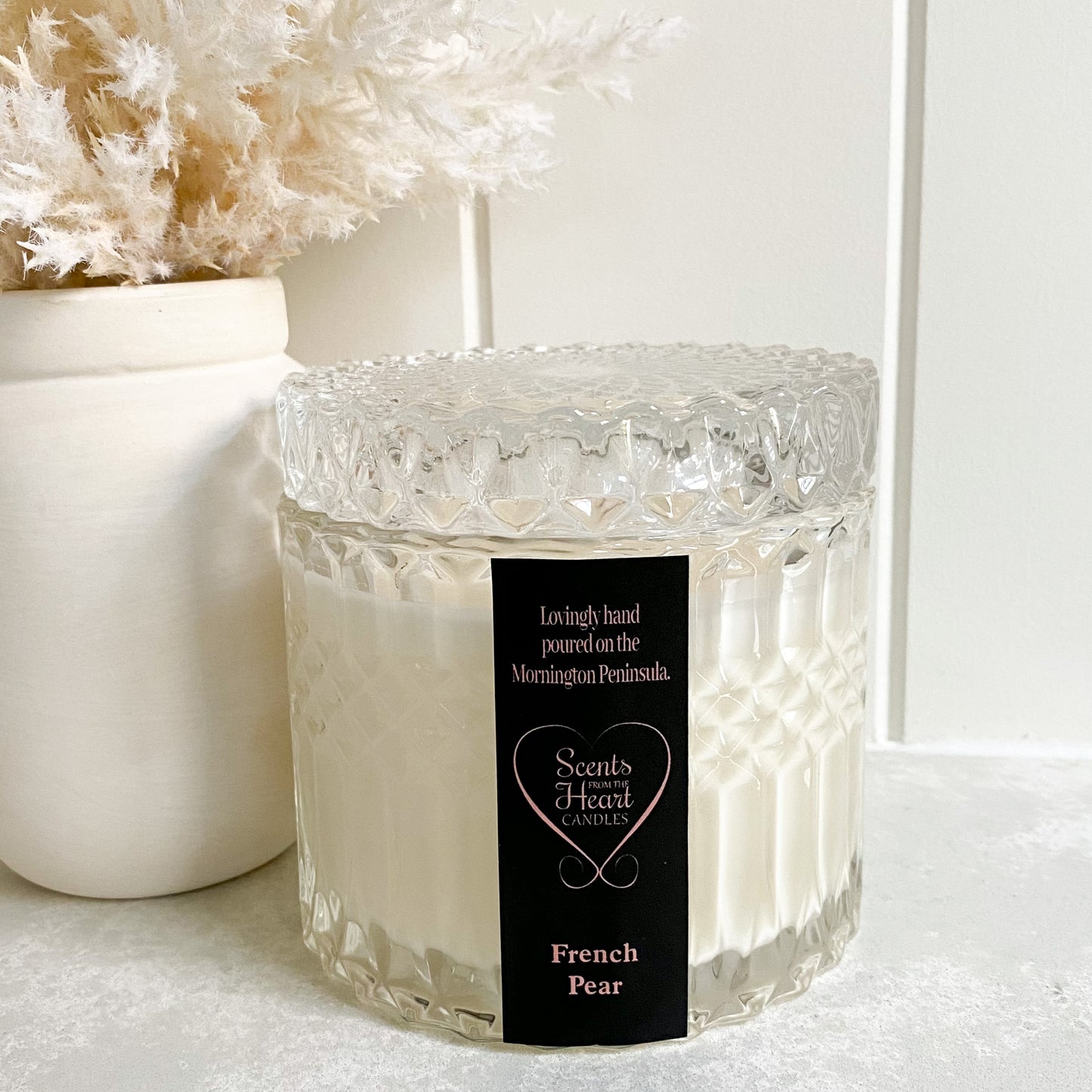 French Pear Hamptons Crystal Candle 400g