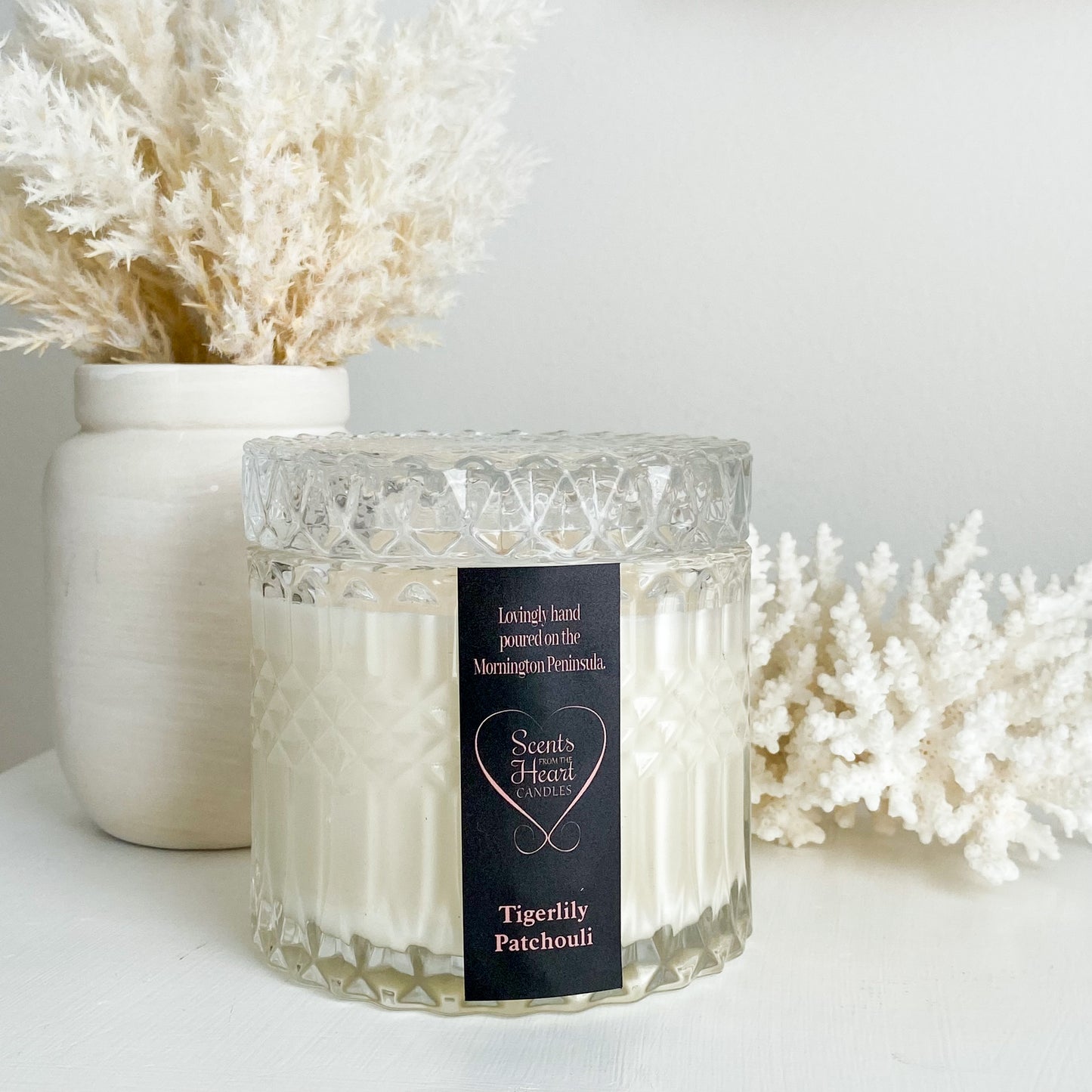 Tigerlily Patchouli Hamptons Crystal Candle 400g
