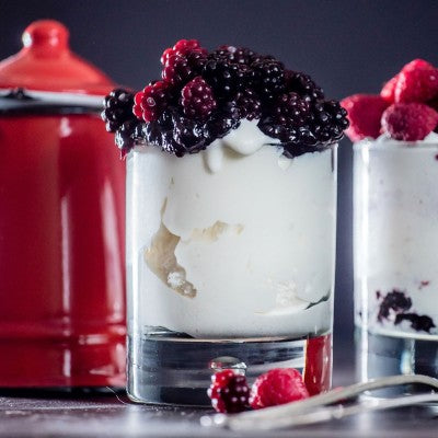 Raspberry Vanilla Large Marble Candle 450g