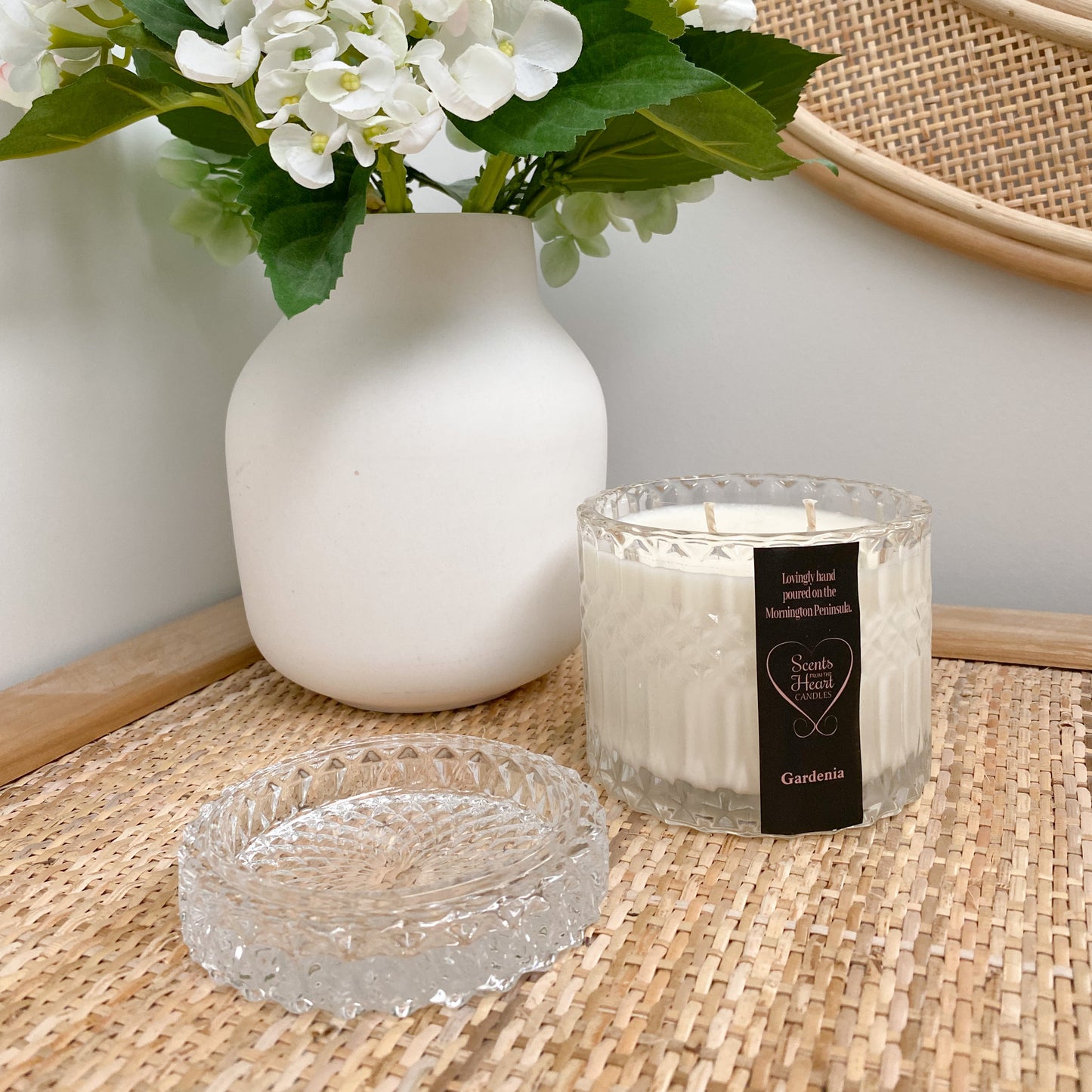 Gardenia Hamptons Crystal Candle 400g