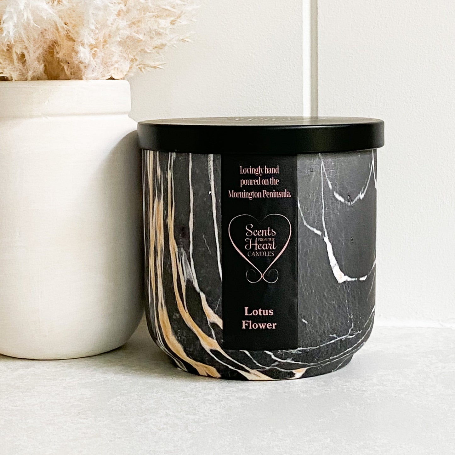 French Pear Large Marble Candle 450g