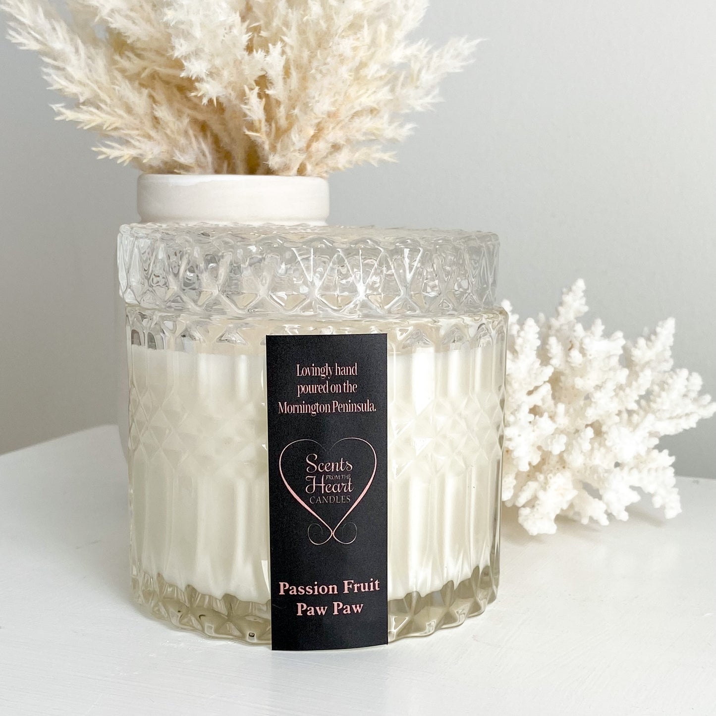 Passionfruit Paw Paw Hamptons Crystal Candle 400g