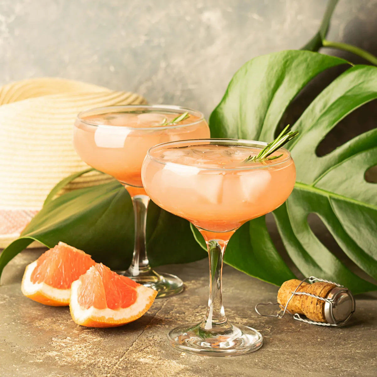 Sparkling Fruits Rose Gold Marble Candle 300g
