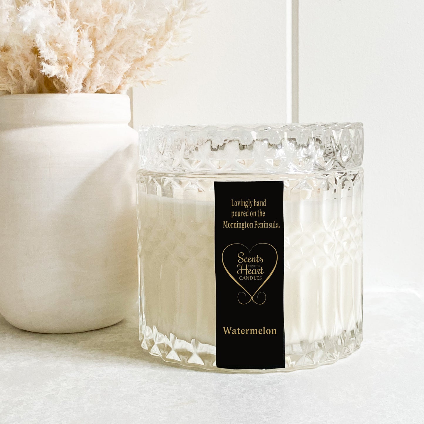Watermelon Hamptons Crystal Candle 400g